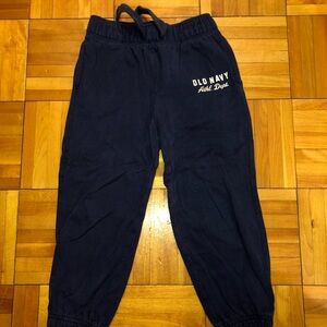 Old Navy | classic Navy blue sweatpants with white logo